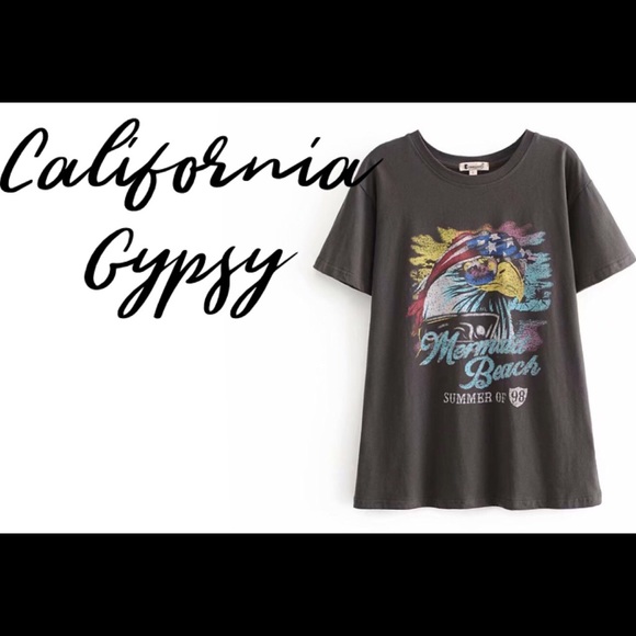 RESTOCKING🎉Mermaid Beach Gypsy boho T-shirt - Picture 11 of 13